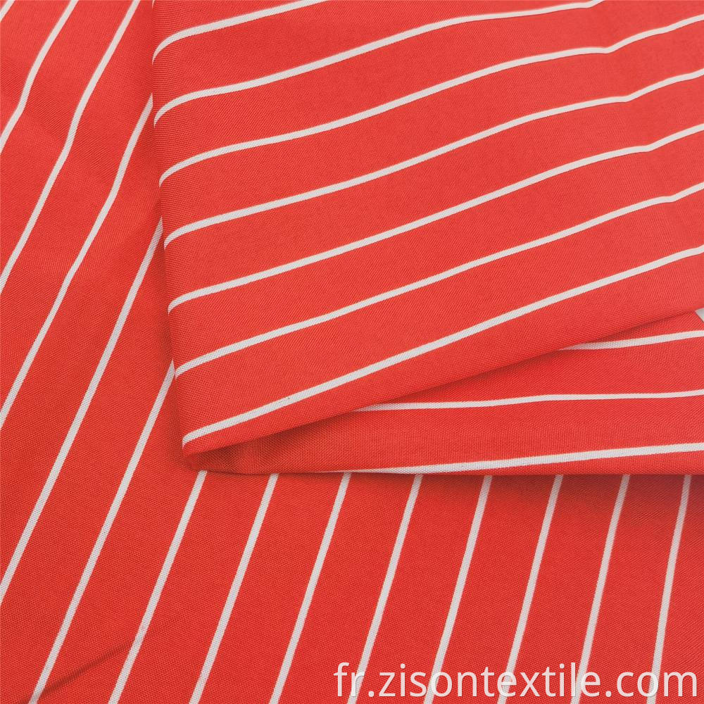 Striped Dyed Yarn Polyester Woven Printed Pongee Fabrics